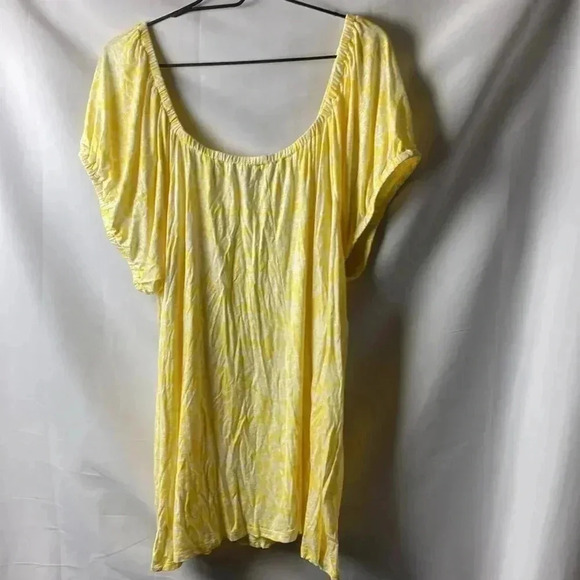 NWT LANE BRYANT SWING COLLECTION WOMENS SIZE 22/24 YELLOW WHITE DESIGN - Picture 11 of 12